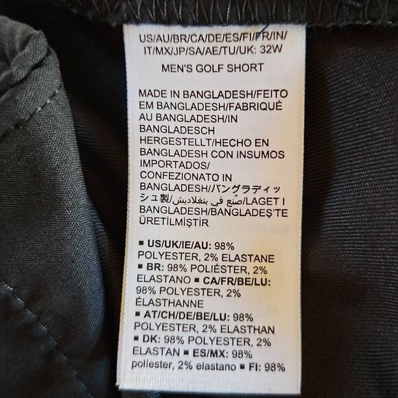 Amazon Essentials Men's Golf Shorts Black 32W - Picture 5 of 7